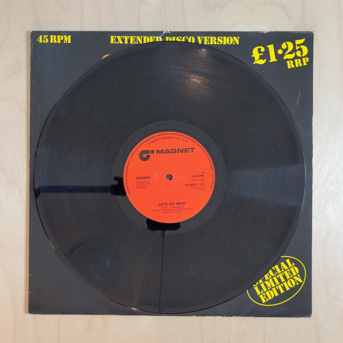 Sherry – Let's Go Wild – record label
