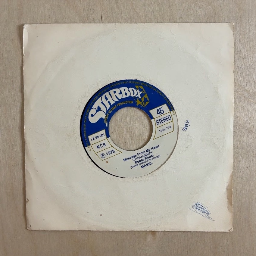 Mabel – Message From My Heart – front cover