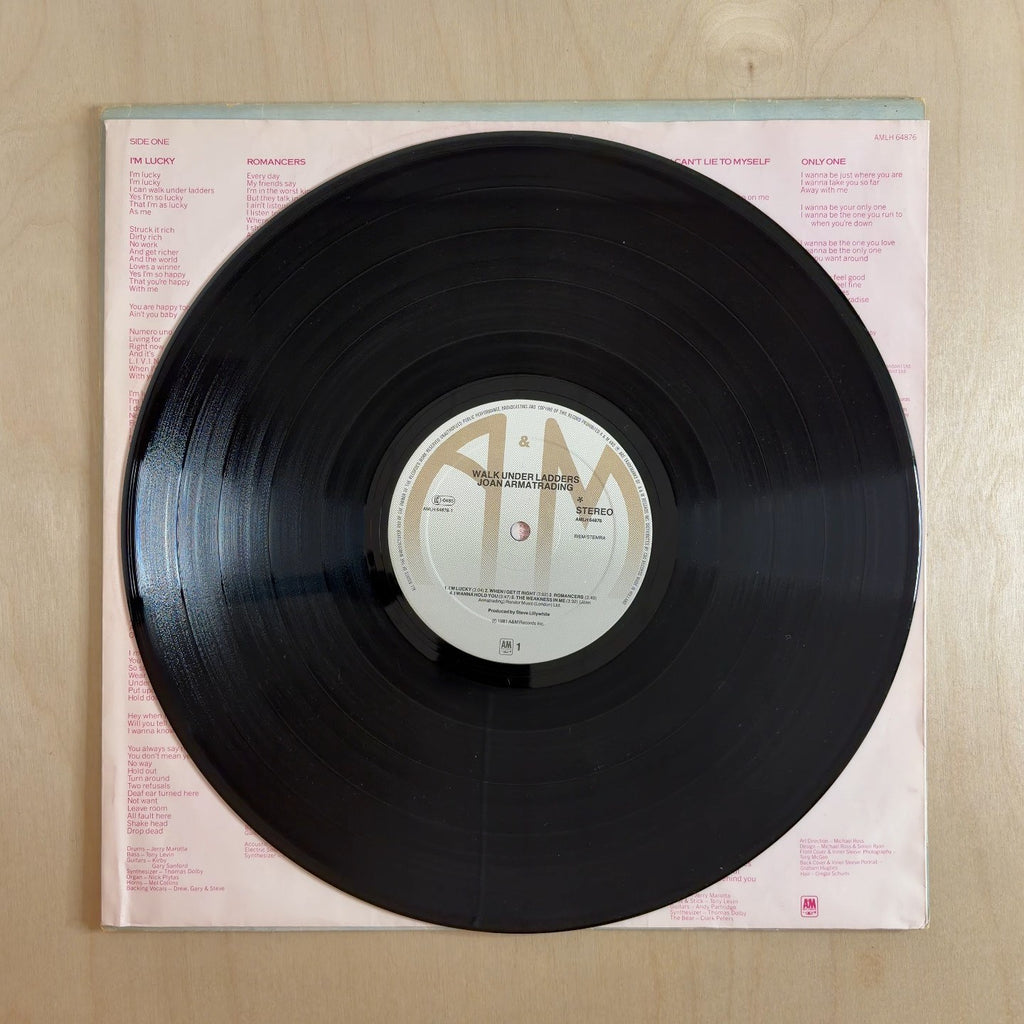 Joan Armatrading – Walk Under Ladders – record label
