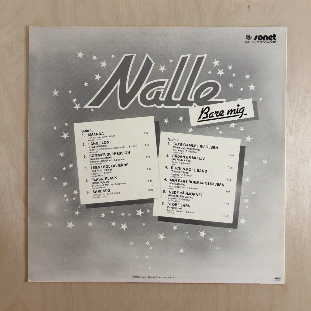 Nalle – Bare Mig – back cover