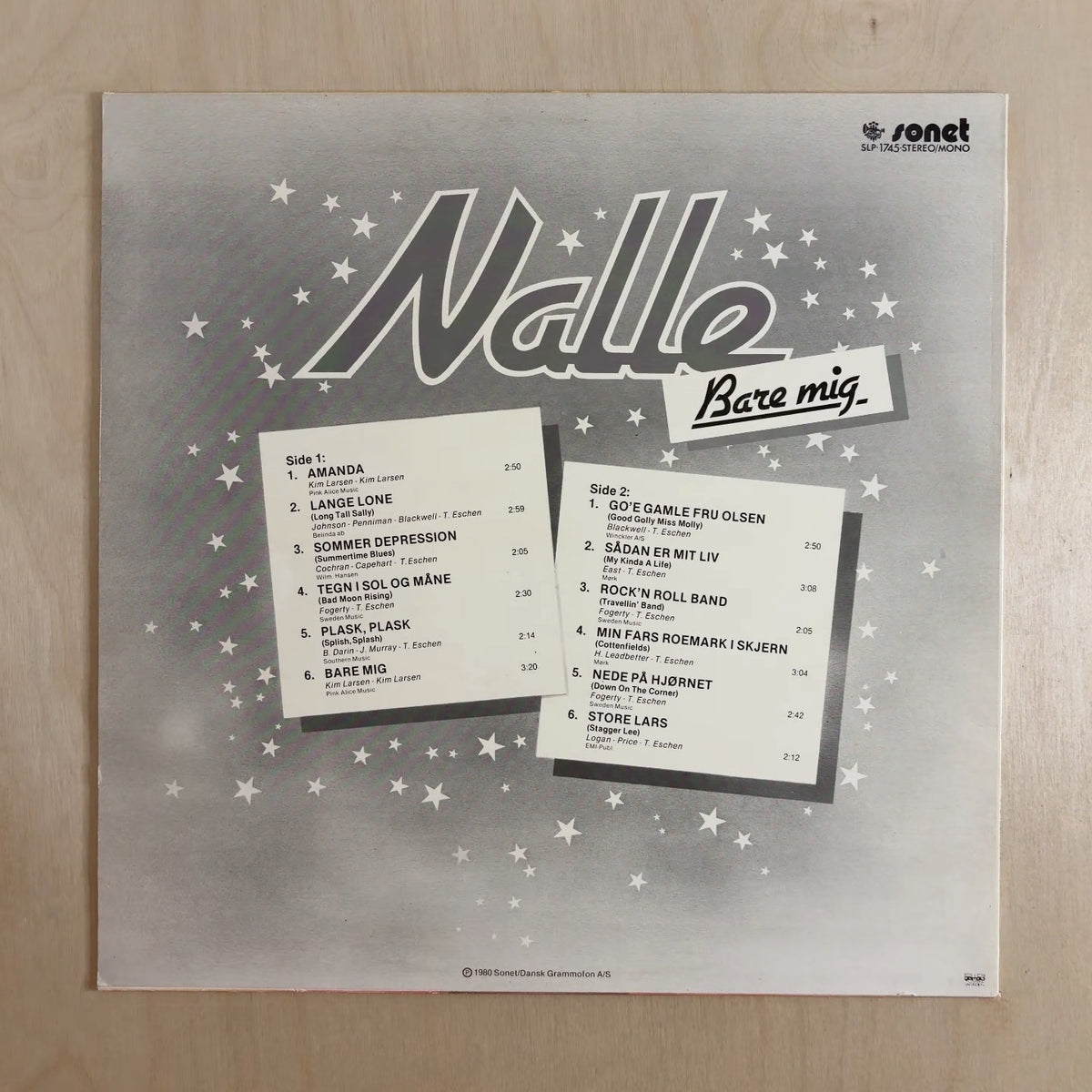 Nalle – Bare Mig – back cover