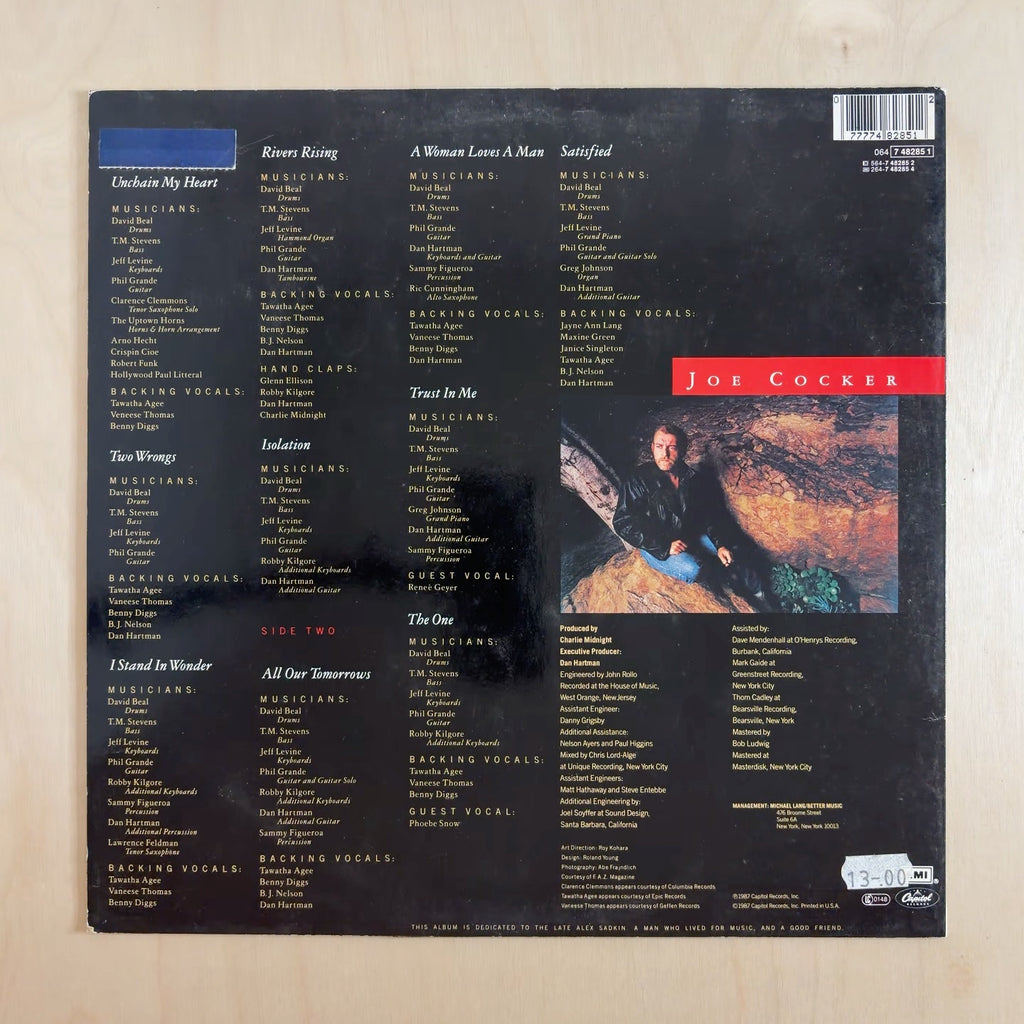 Joe Cocker – Unchain My Heart – back cover