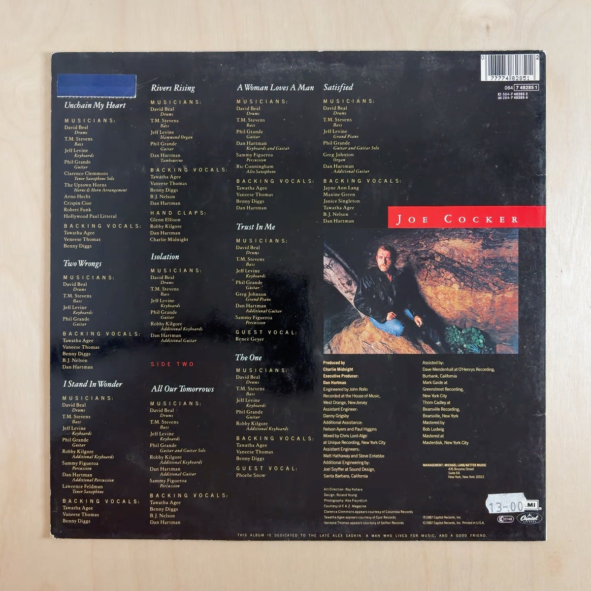 Joe Cocker – Unchain My Heart – back cover