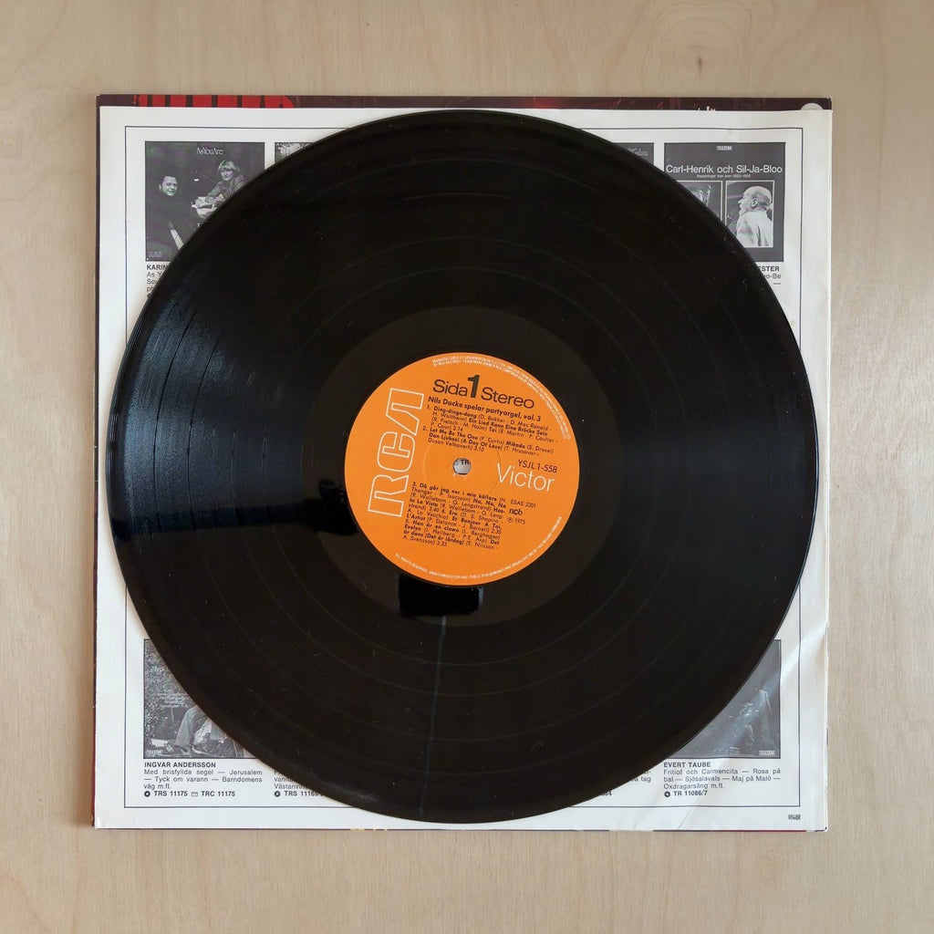 Nils Dacke – Nils Dacke Spelar Partyorgel Vol. 3 – record label