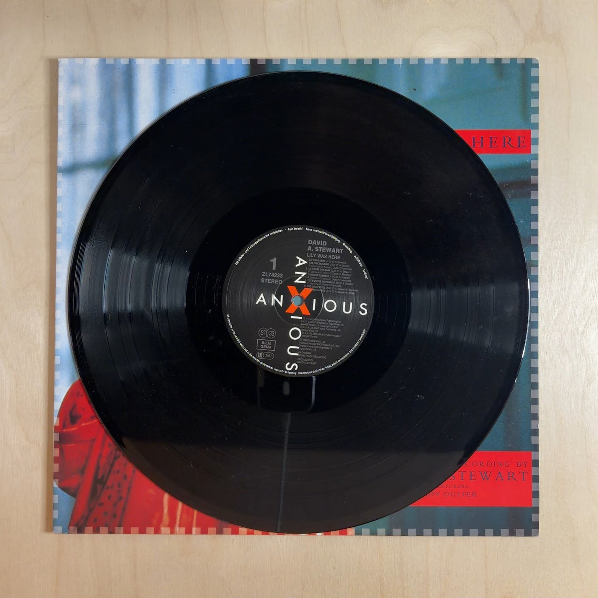 David A. Stewart, Candy Dulfer – Lily Was Here – record label