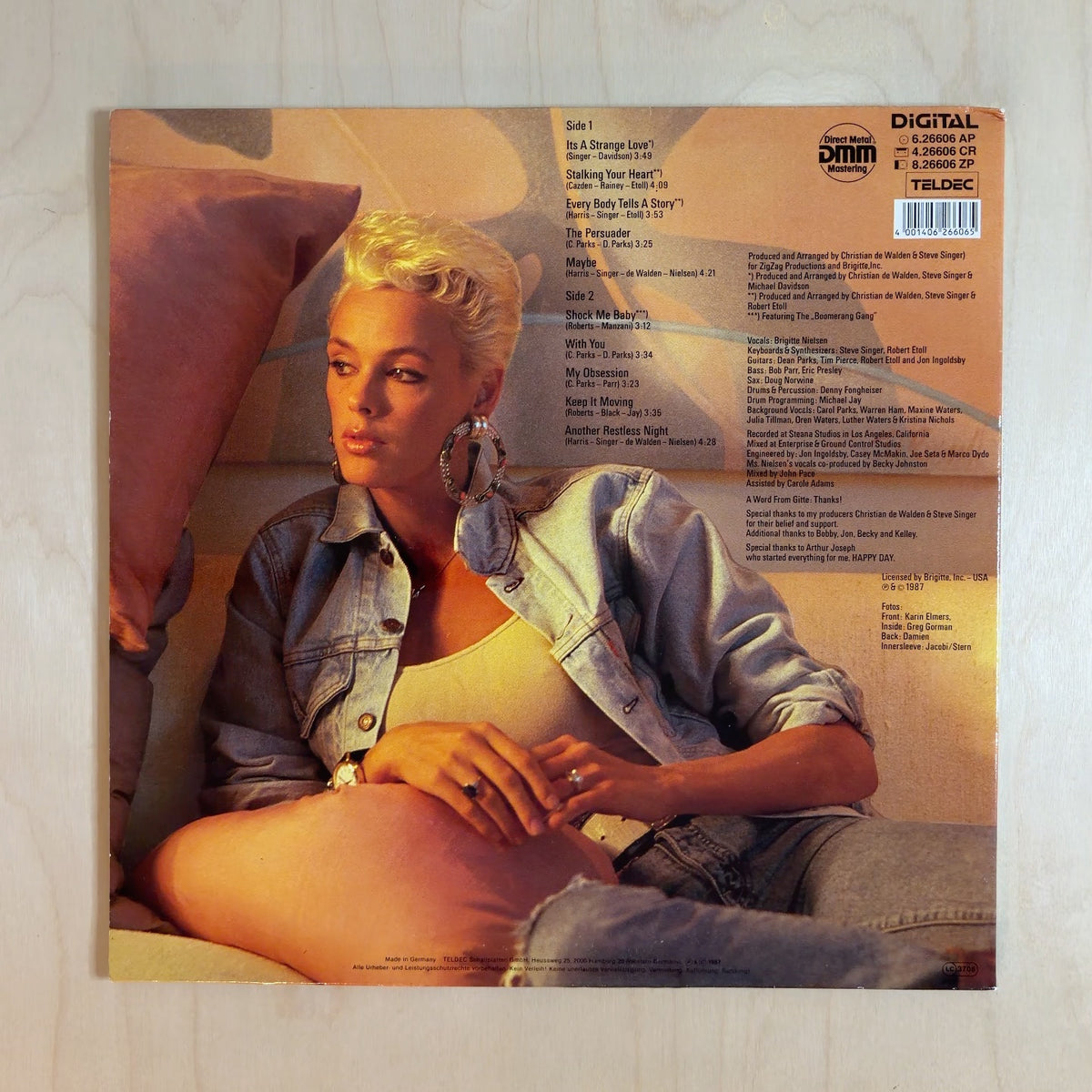 Brigitte Nielsen – Every Body Tells A Story – back cover