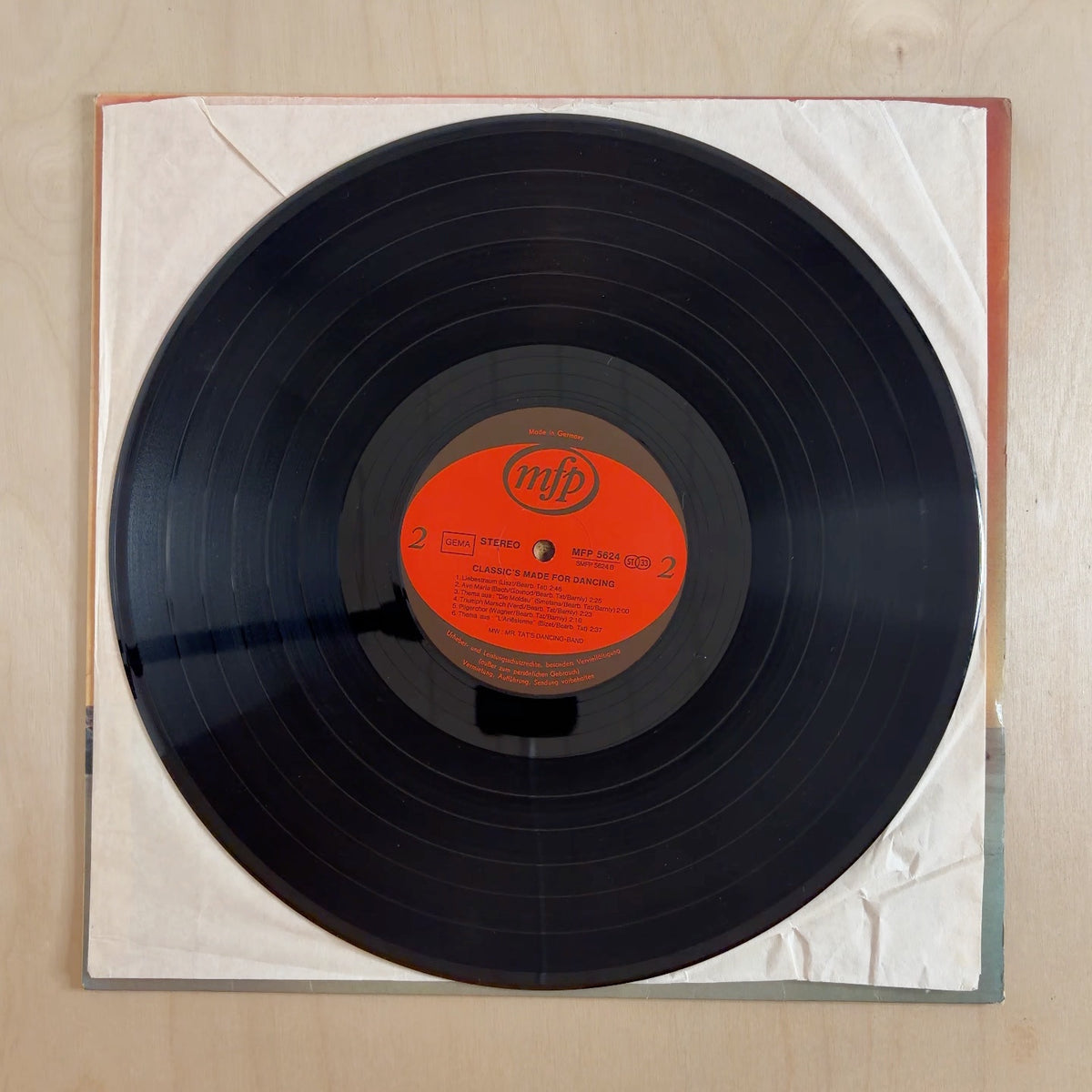 Mr. Tat's Dancing-Band – Classic Made For Dancing – record label