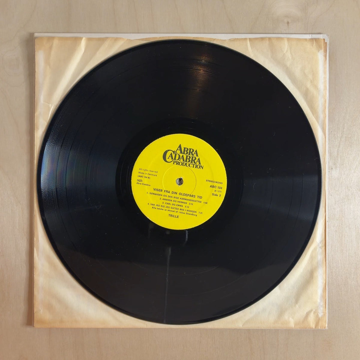 Trille – Viser Fra Din Oldefars Tid – record label