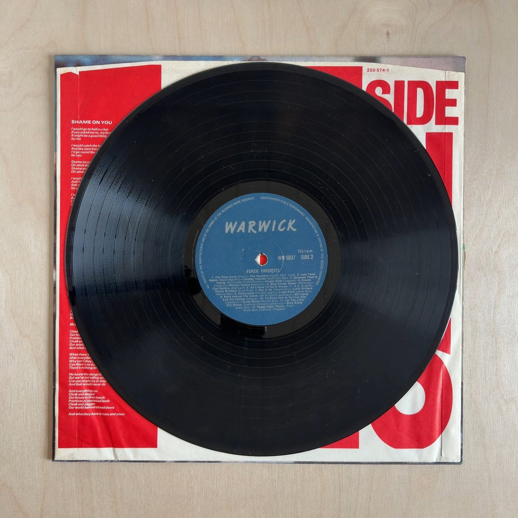 Various – Fonzie Favorites – record label