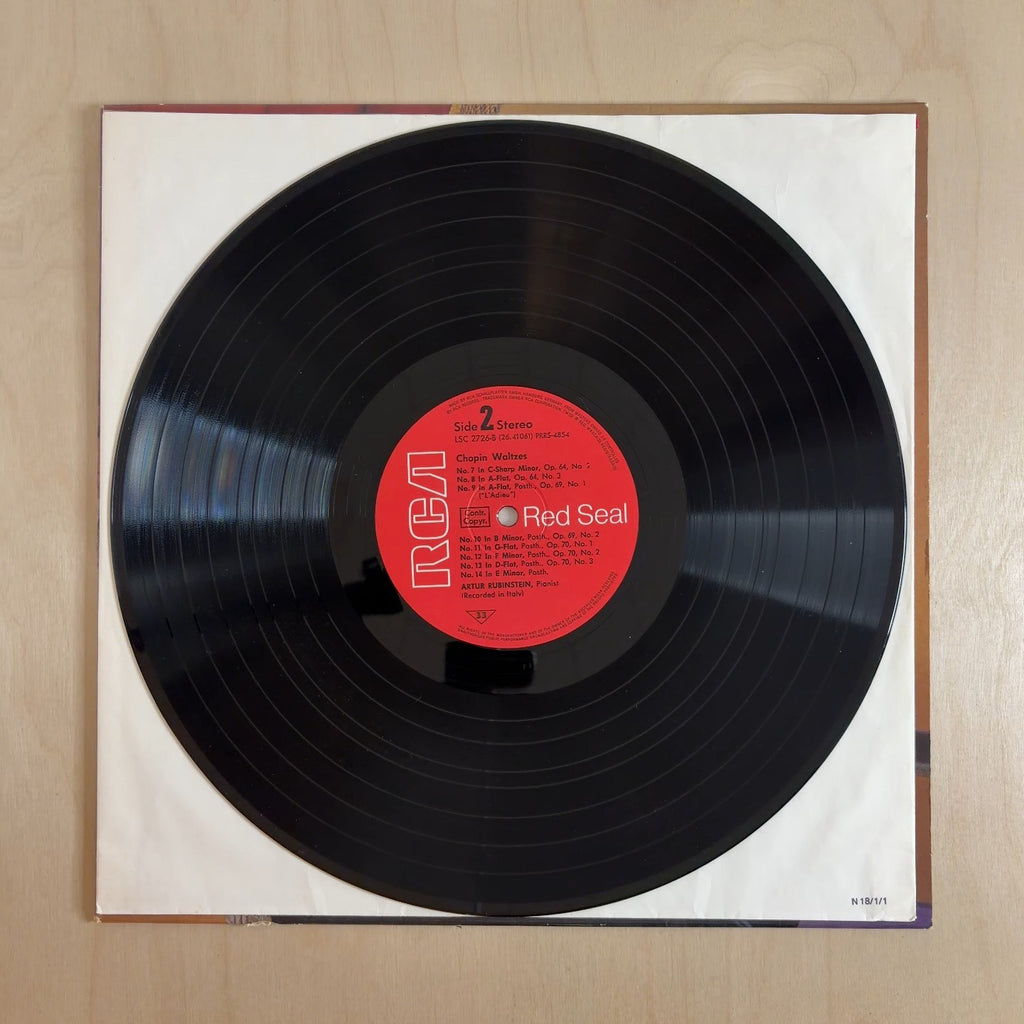 Arthur Rubinstein, Frédéric Chopin – Walzer – record label
