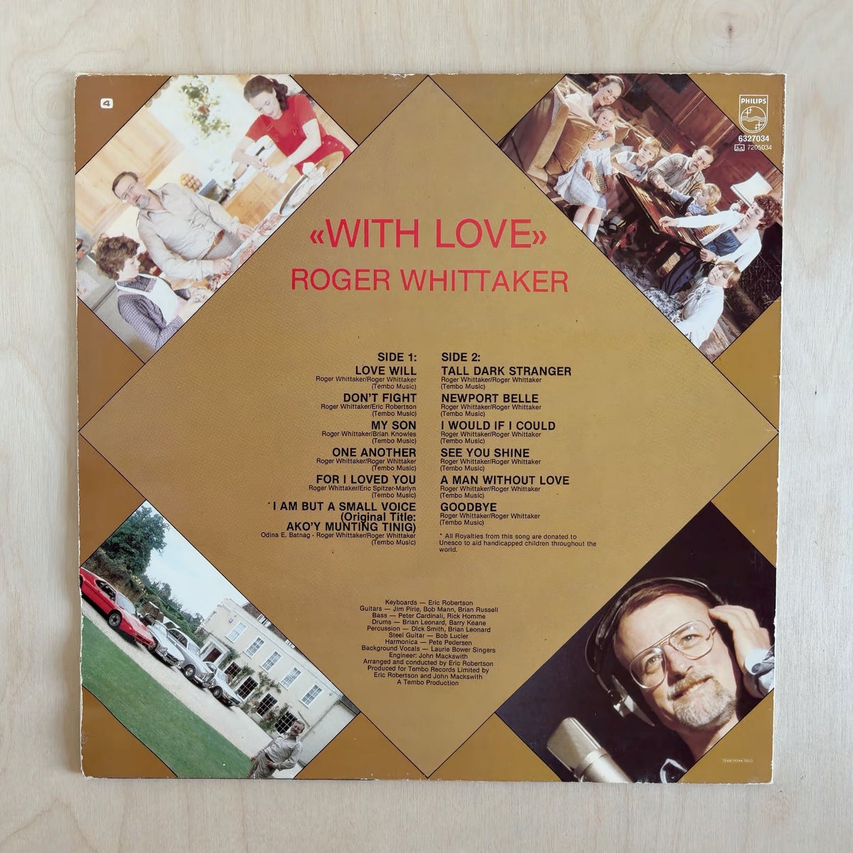 Roger Whittaker – With Love – back cover