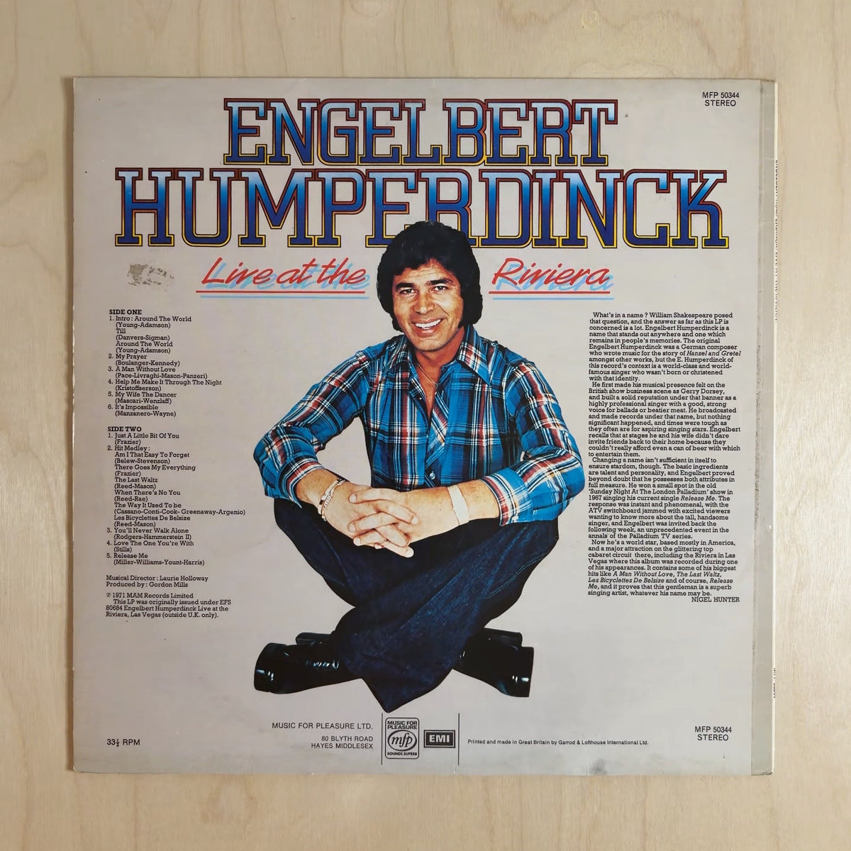 Engelbert Humperdinck – Live At The Riviera