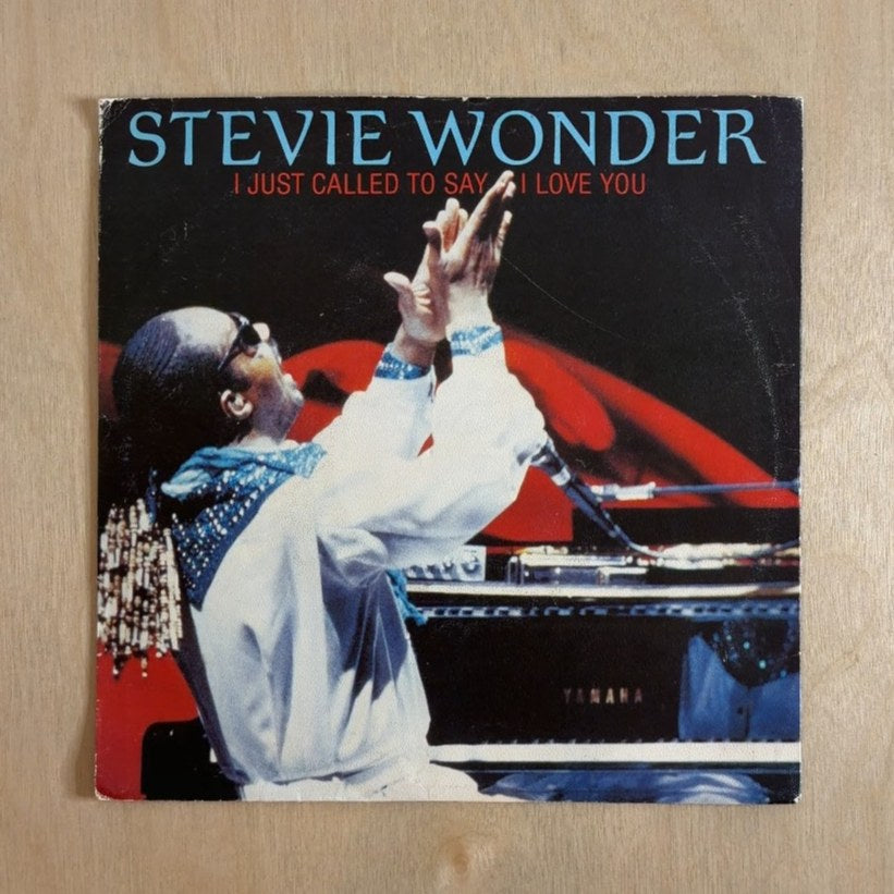 Stevie Wonder – I Just Called To Say I Love You – front cover