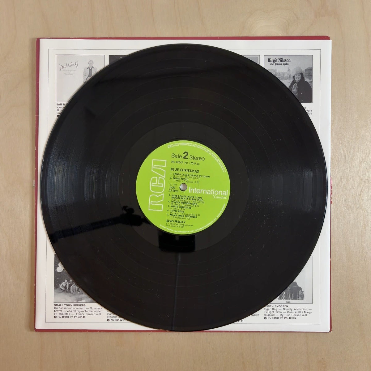 Elvis Presley – Blue Christmas – record label