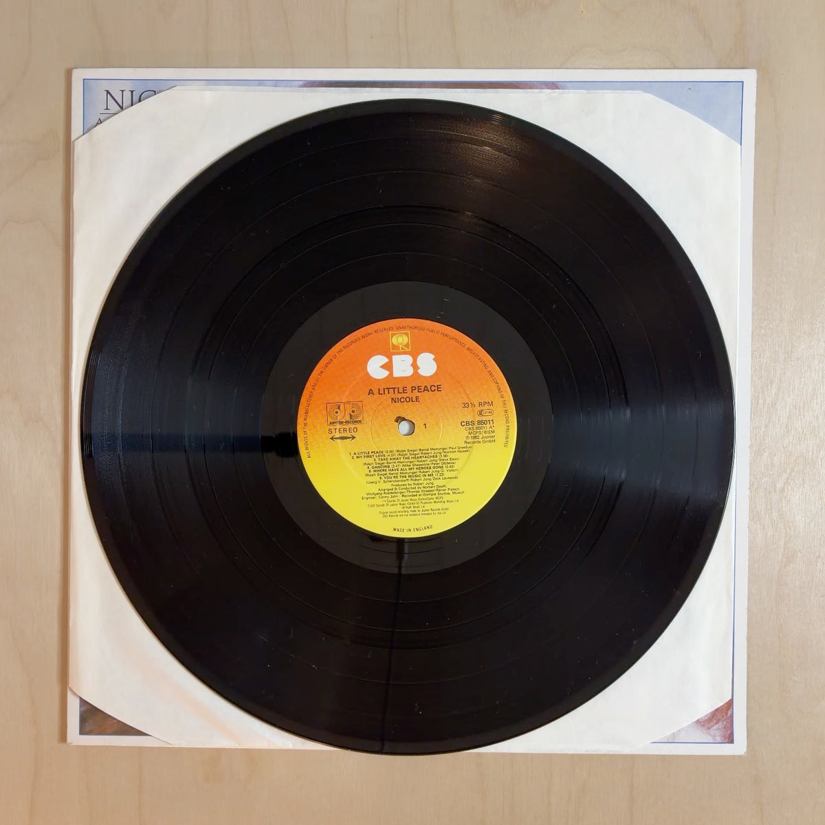 Nicole – A Little Peace – record label