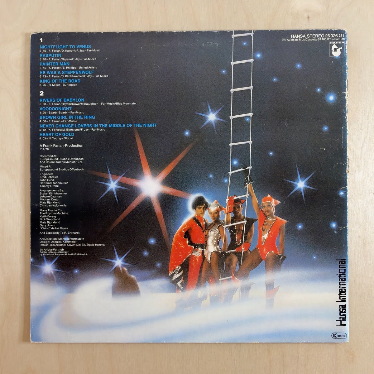 Boney M. – Nightflight To Venus – back cover