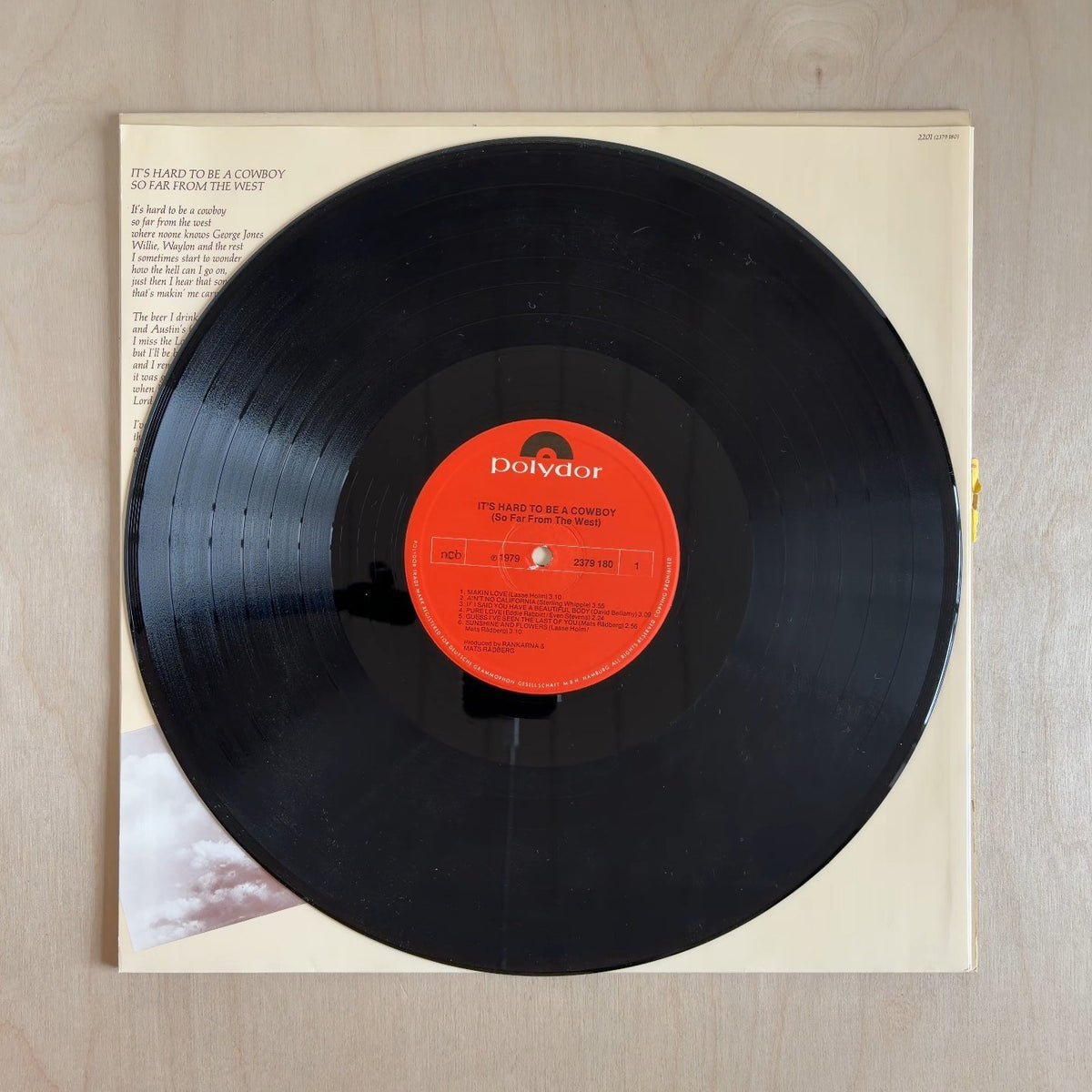 Mats Rådberg, Rankarna – It's Hard To Be A Cowboy – record label