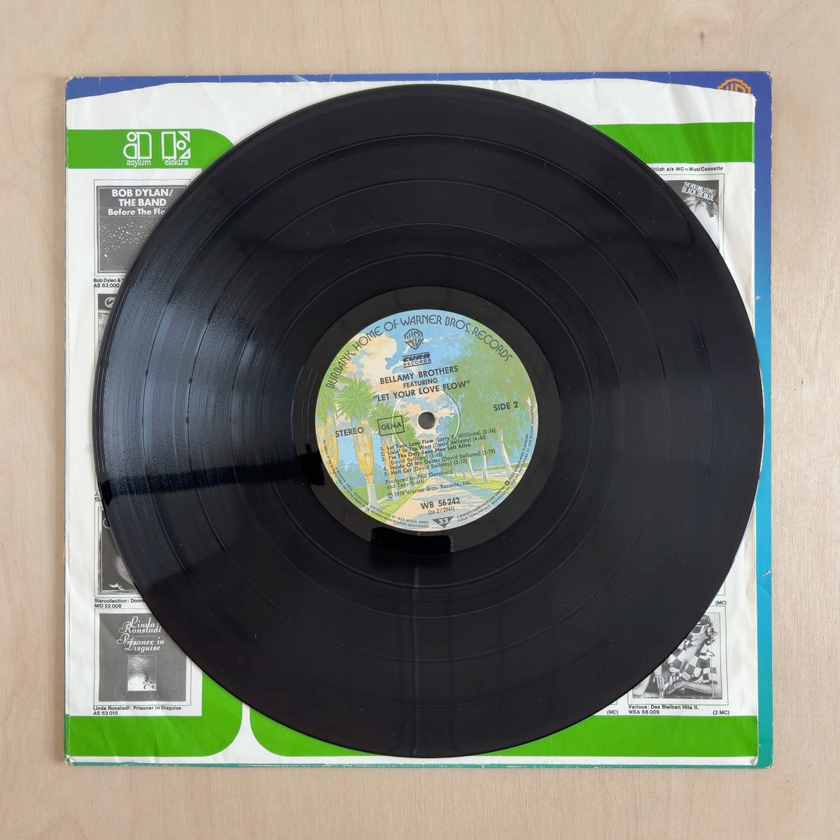 Bellamy Brothers – Let Your Love Flow – record label