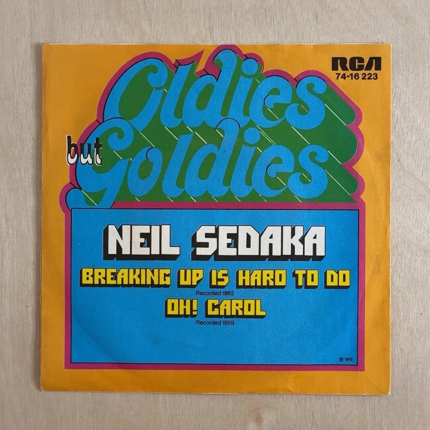 Neil Sedaka – Breaking Up Is Hard To Do / Oh! Carol – back cover