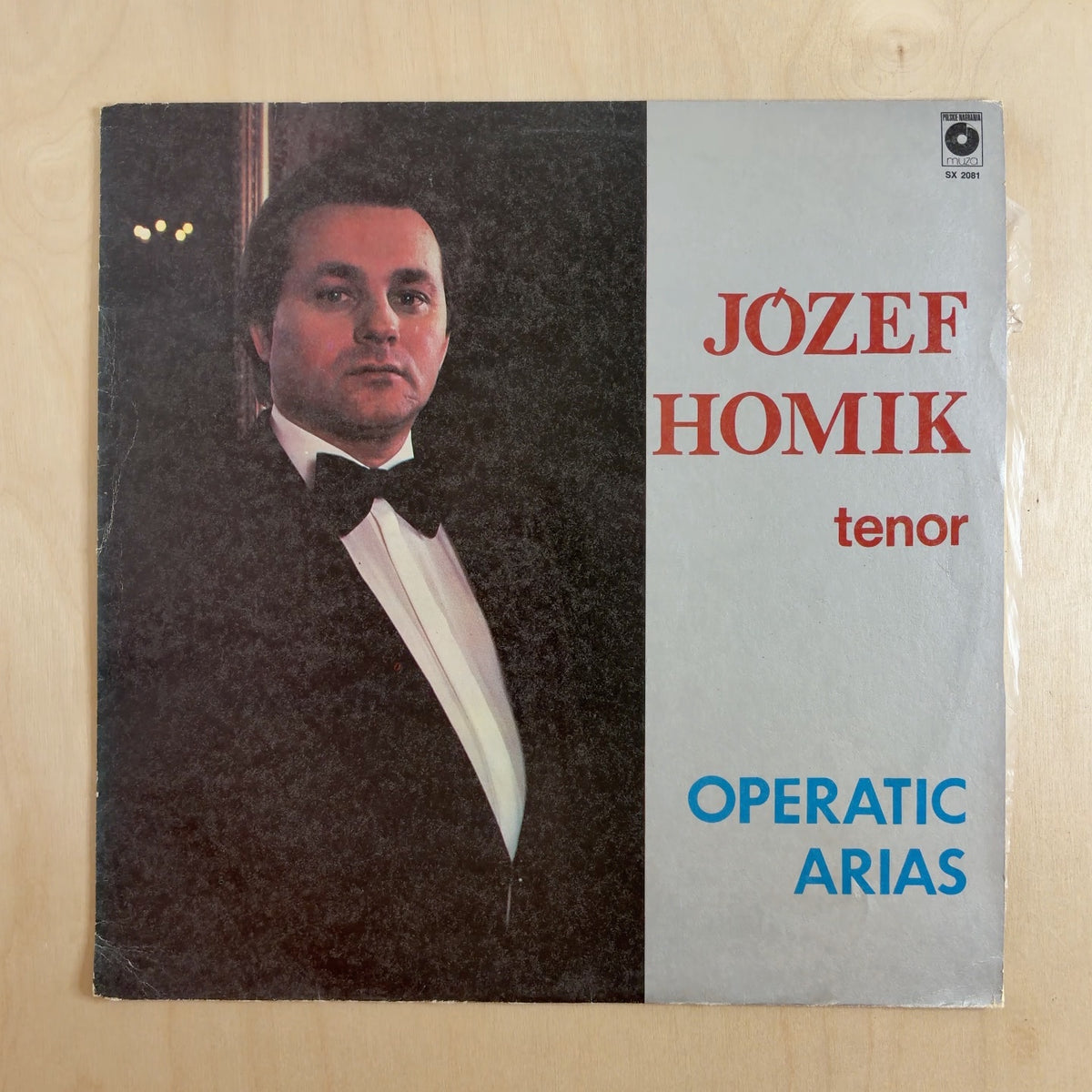 Józef Homik – Operatic Arias – front cover