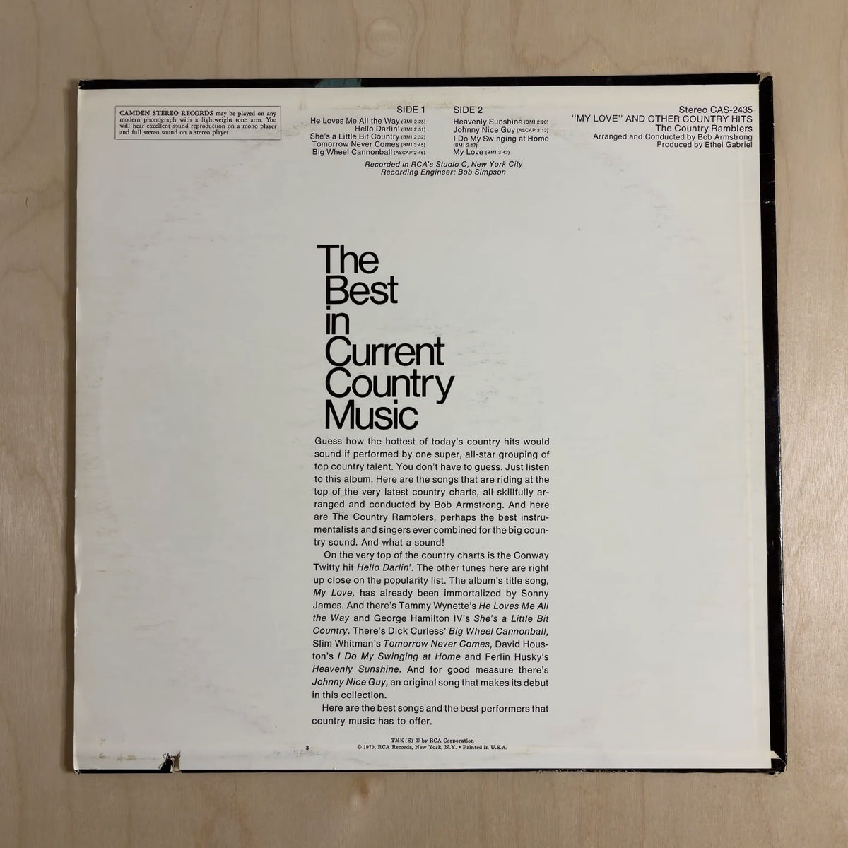 The Country Ramblers – "My Love" And Other Country Hits