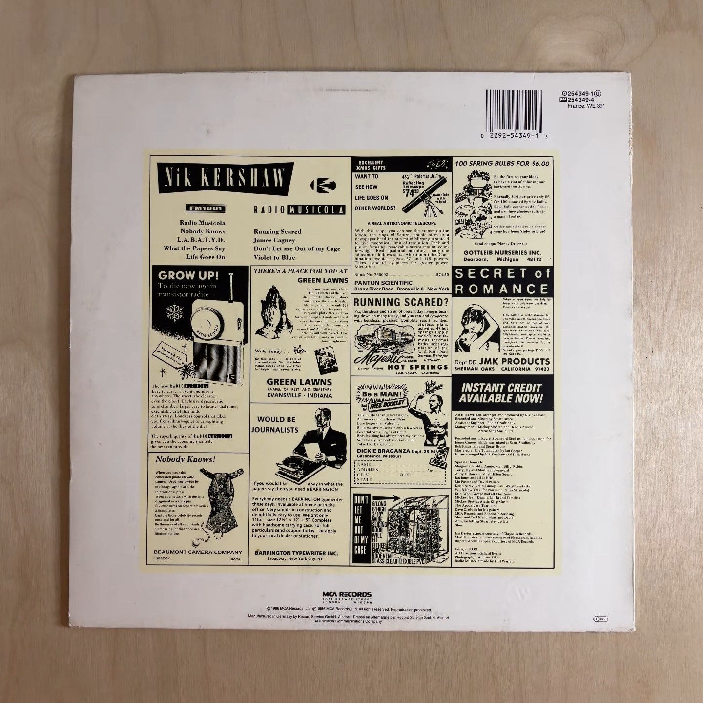 Nik Kershaw – Radio Musicola – back cover