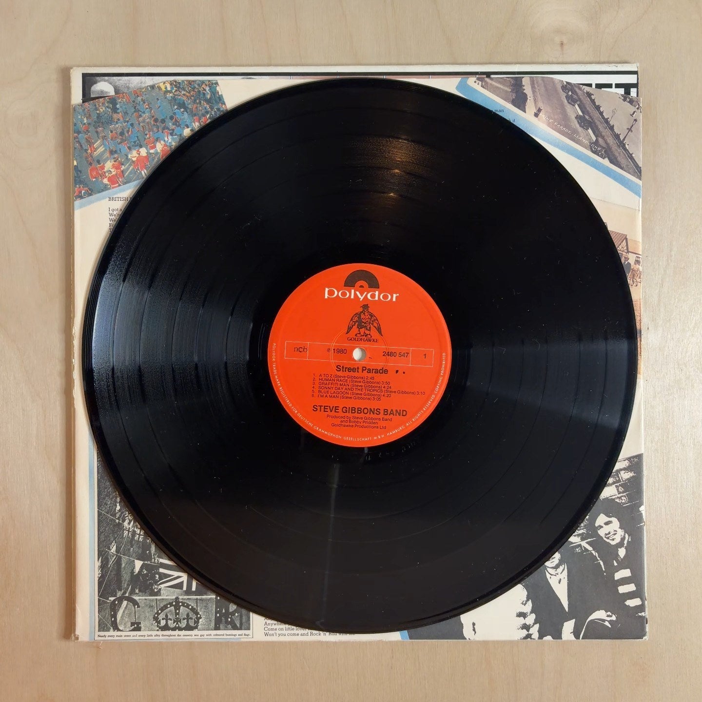 Steve Gibbons Band – Street Parade – record label