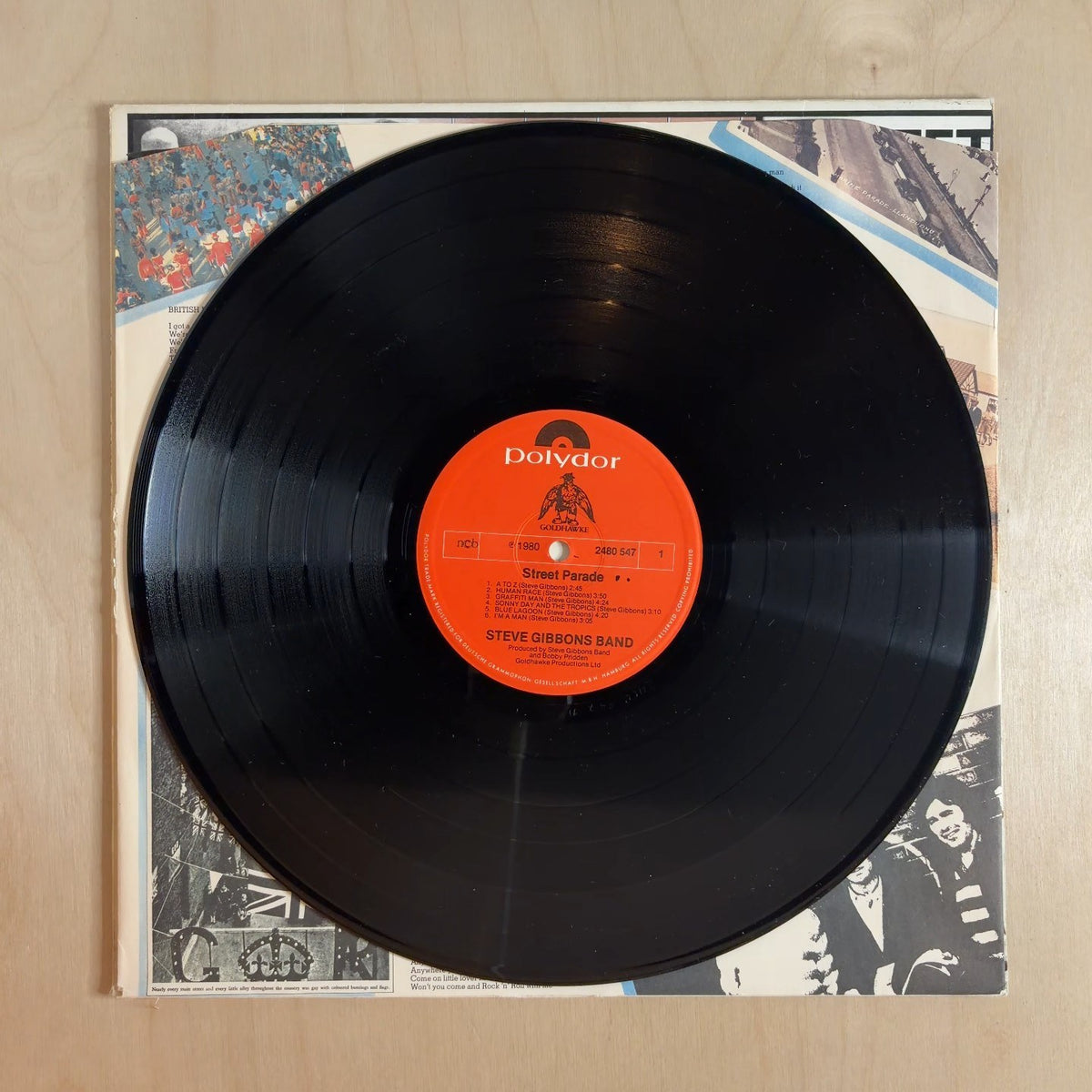 Steve Gibbons Band – Street Parade – record label