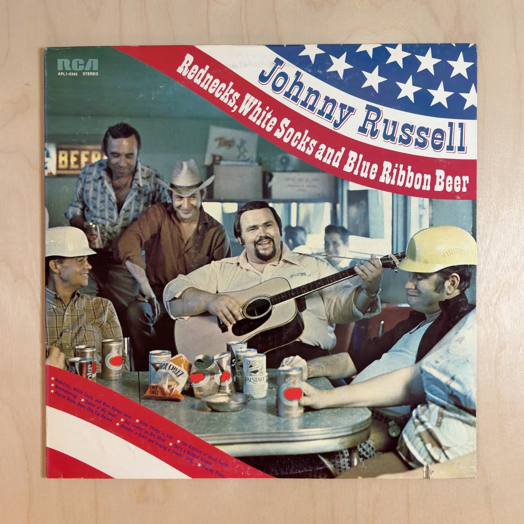Johnny Russell – Rednecks, White Socks And Blue Ribbon Beer – front cover