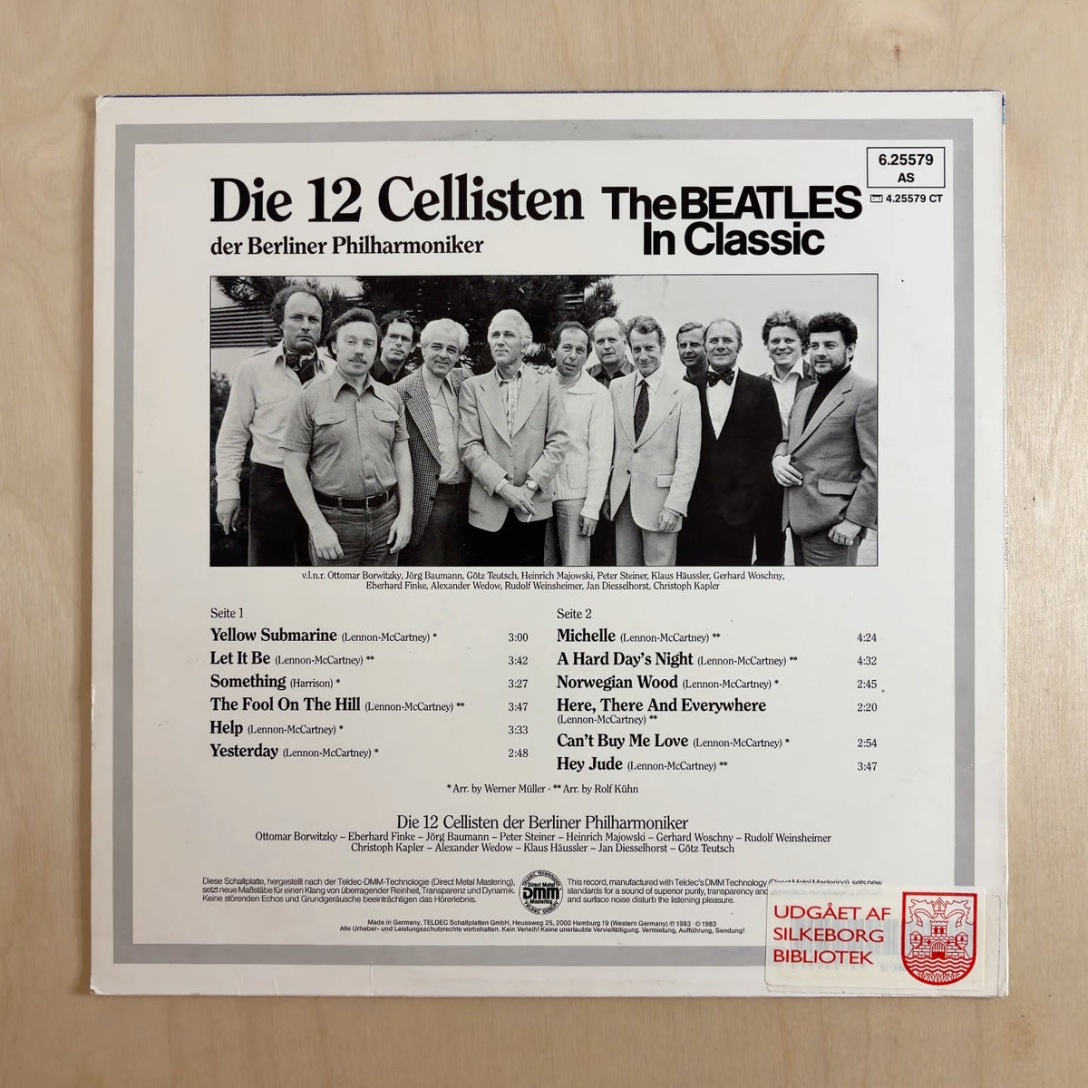 Die 12 Cellisten Der Berliner Philharmoniker – The Beatles In Classic – back cover