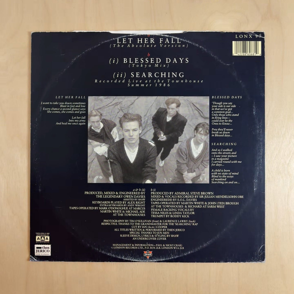 Then Jerico – Let Her Fall – back cover