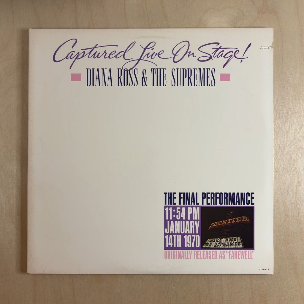 The Supremes – Captured Live On Stage ! – front cover