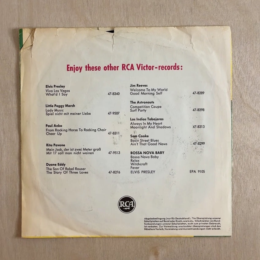 Eartha Kitt – No Second Chance / You're My Man – back cover