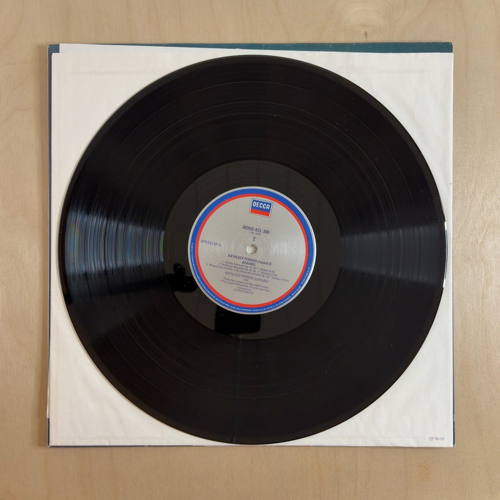 Kathleen Ferrier, Johannes Brahms – Alto Rhapsody / Vier Ernste Gesänge / Sapphische Ode / Botschaft / Gestillte Sehnsucht / Geistliches Wiegenlied – record label