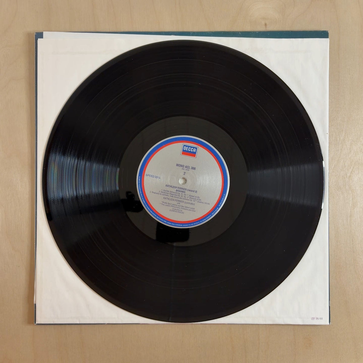 Kathleen Ferrier, Johannes Brahms – Alto Rhapsody / Vier Ernste Gesänge / Sapphische Ode / Botschaft / Gestillte Sehnsucht / Geistliches Wiegenlied – record label