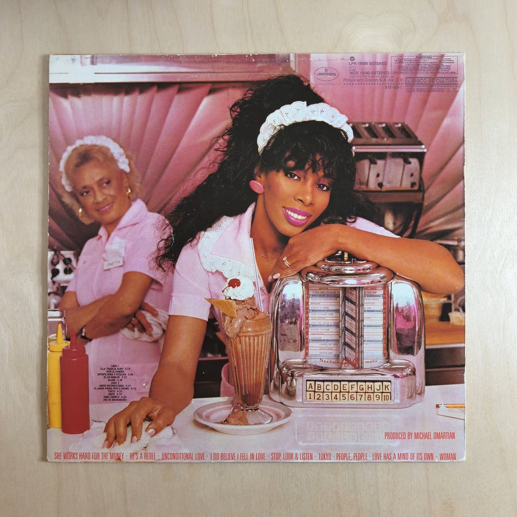 Donna Summer – She Works Hard For The Money – back cover