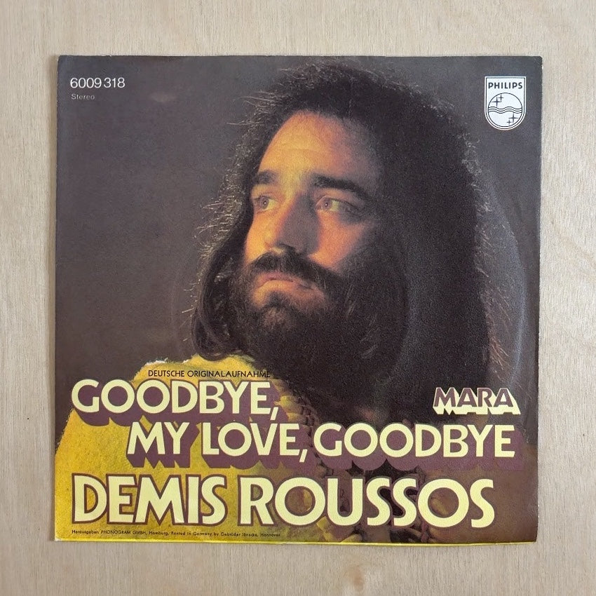 Demis Roussos – Goodbye, My Love, Goodbye – front cover