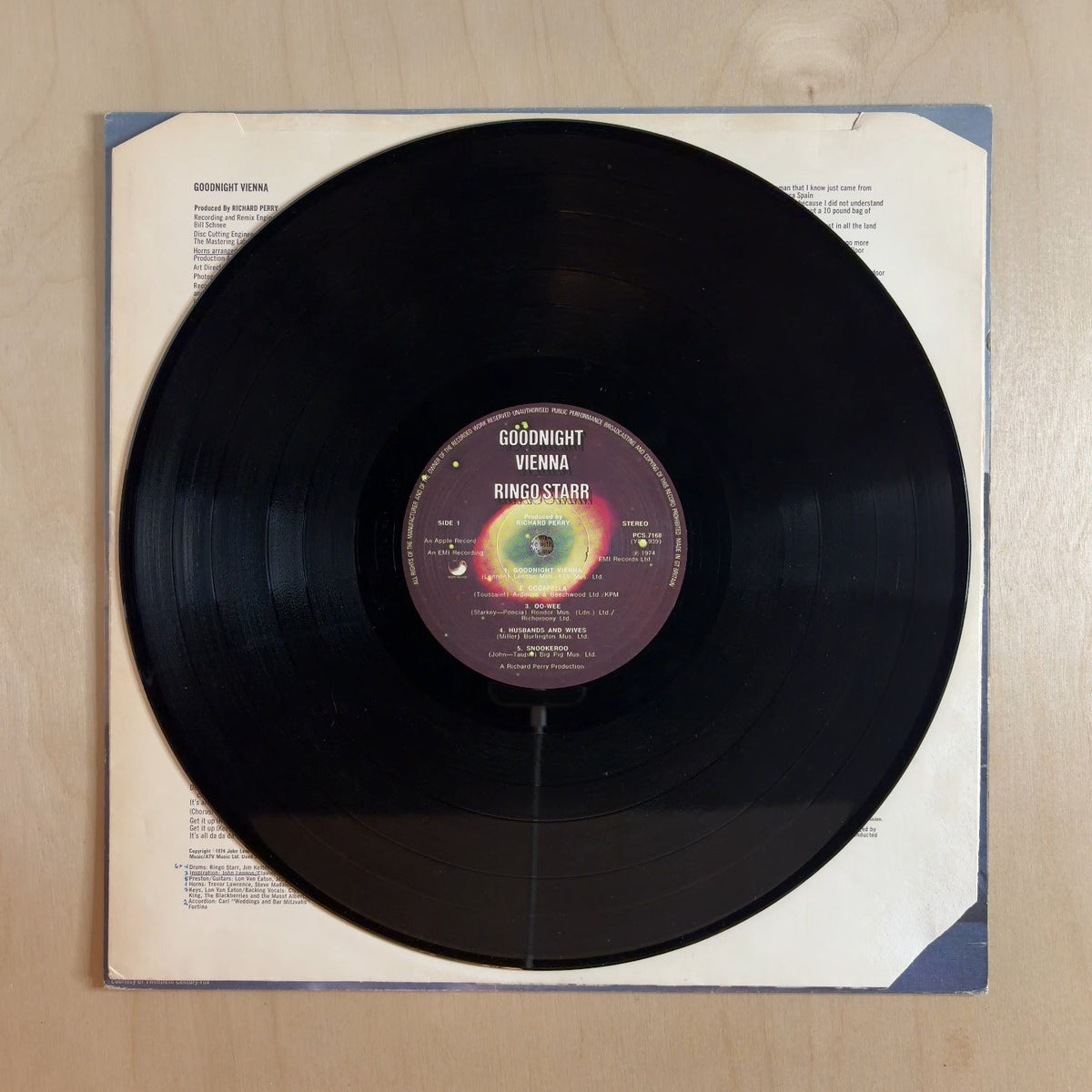Ringo Starr – Goodnight Vienna – record label