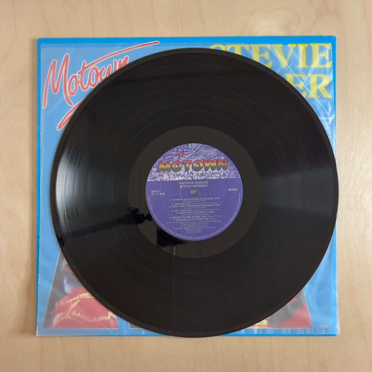 Stevie Wonder – Motown Legends – record label