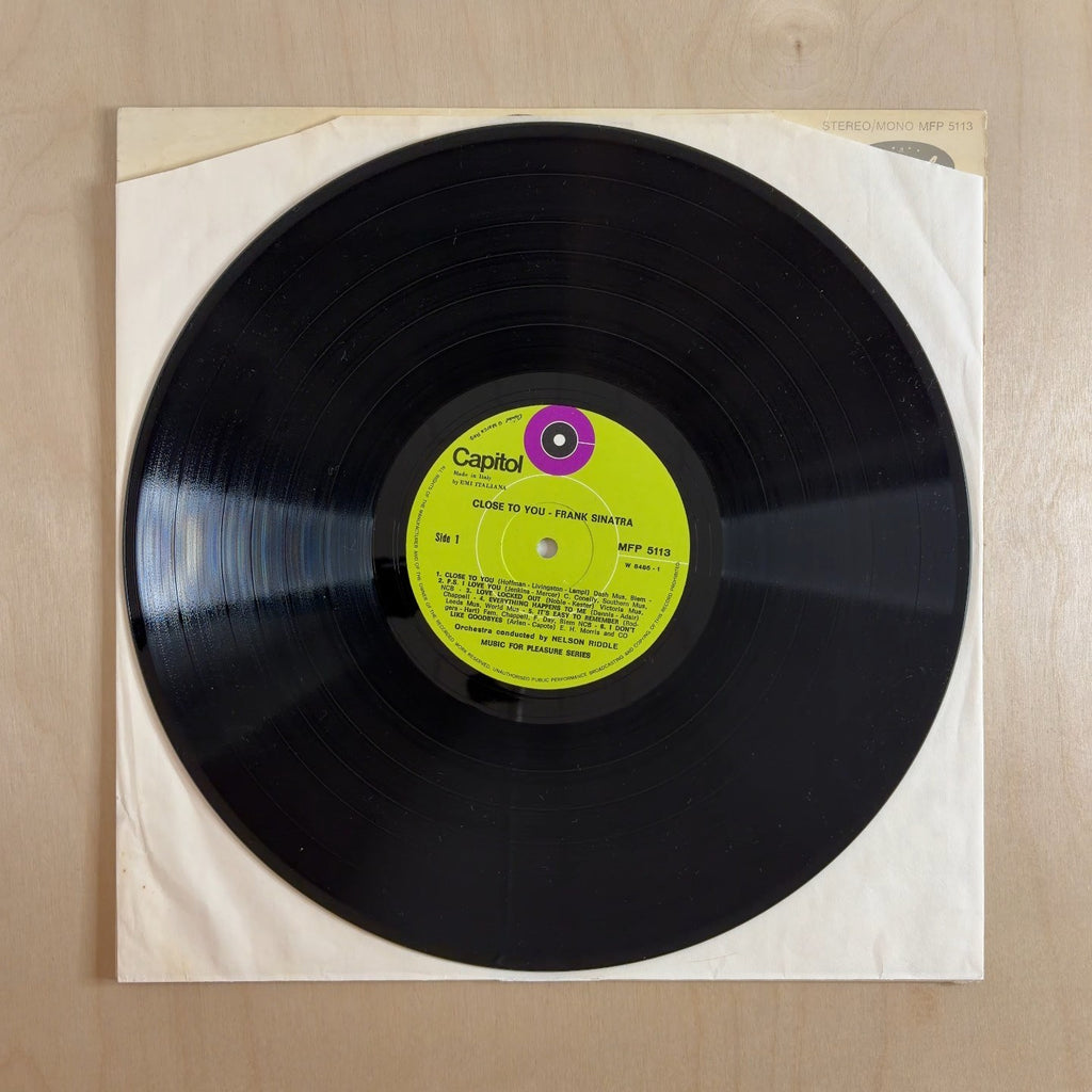 Frank Sinatra – Close To You – record label