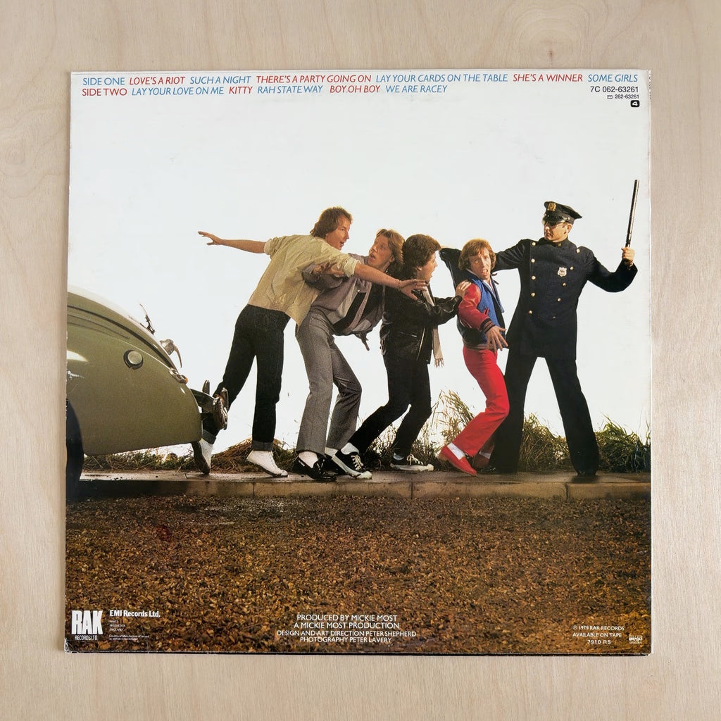 Racey – Smash And Grab – back cover