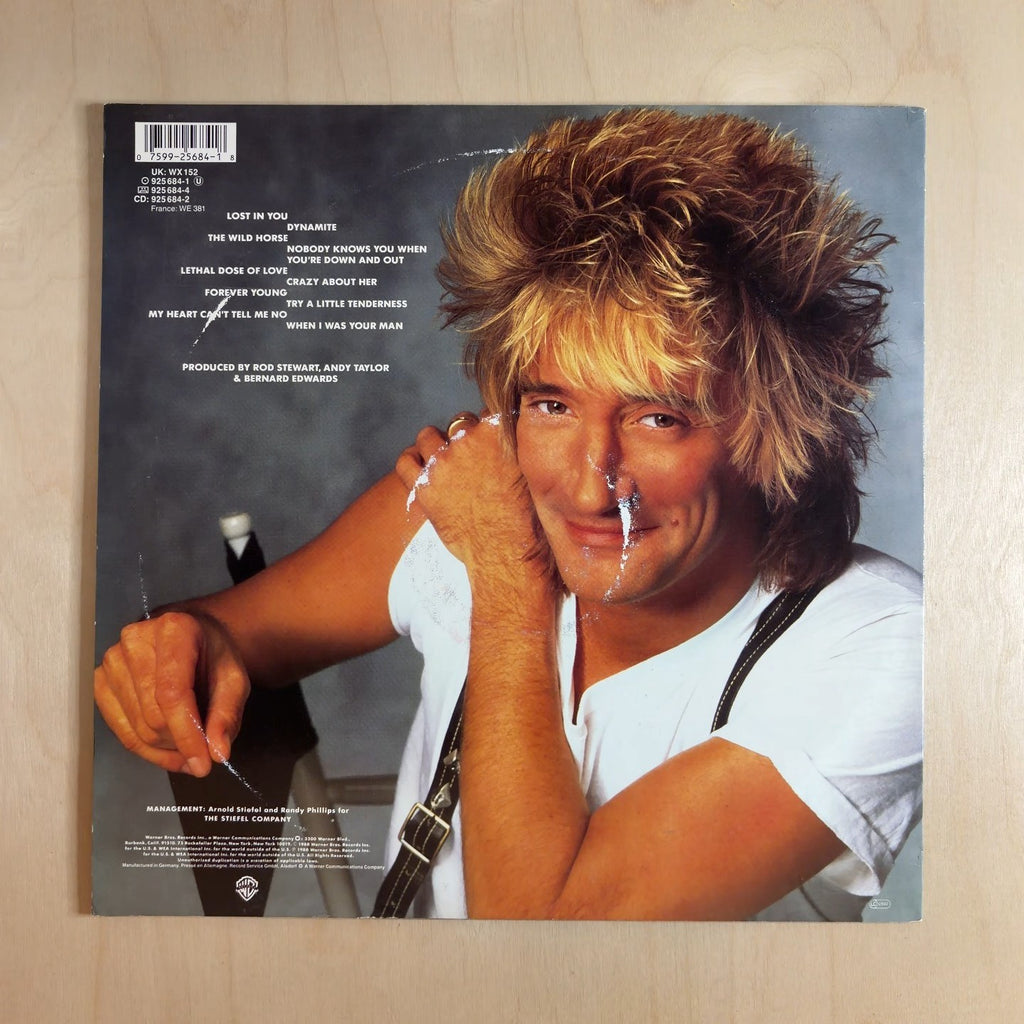 Rod Stewart – Out Of Order – back cover