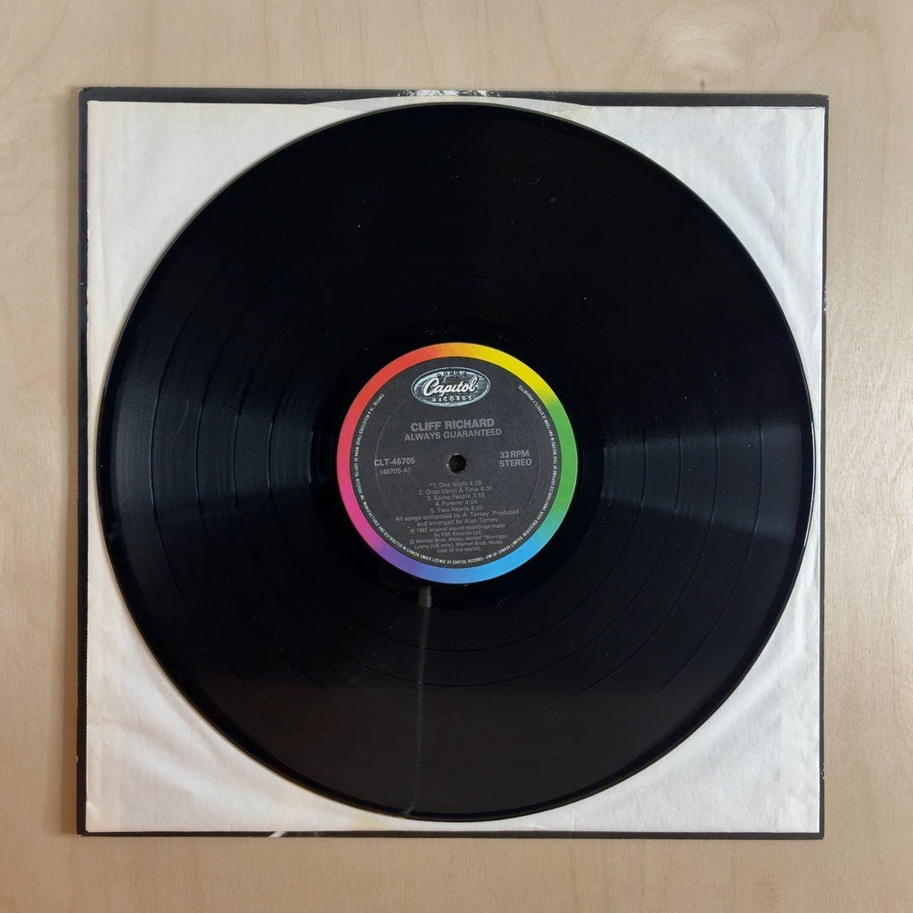 Cliff Richard – Always Guaranteed – record label