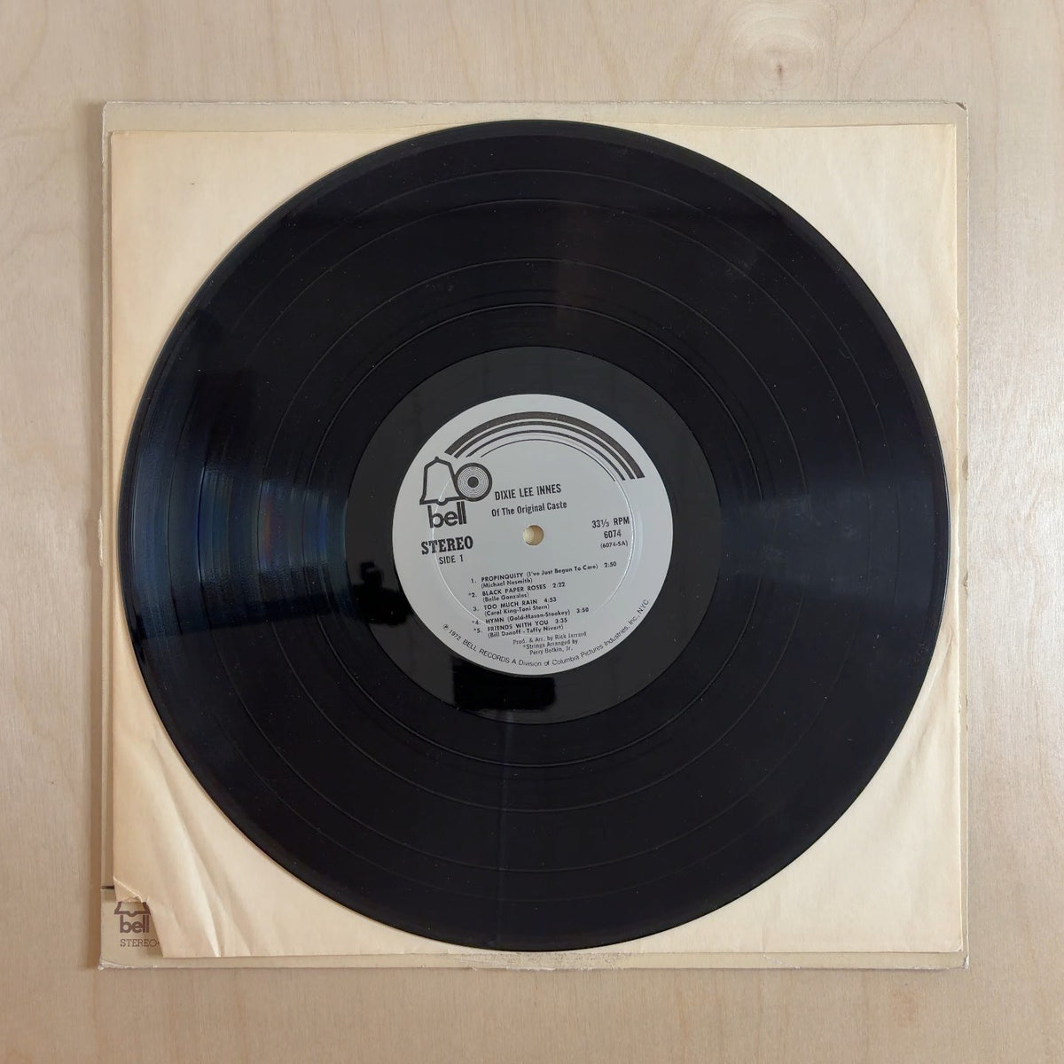 Dixie Lee Innes – Dixie Lee Innes Of The Original Caste – record label