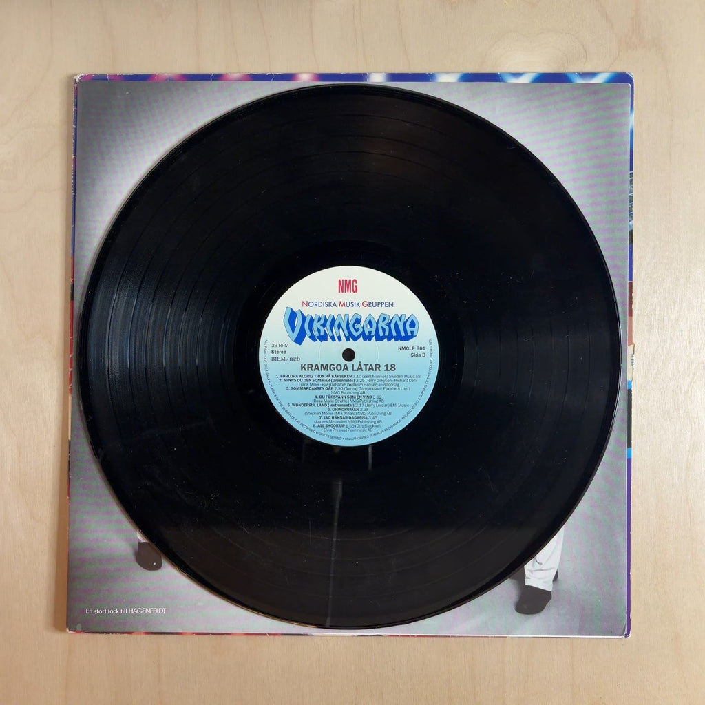 Vikingarna – Kramgoa Låtar 18 – record label