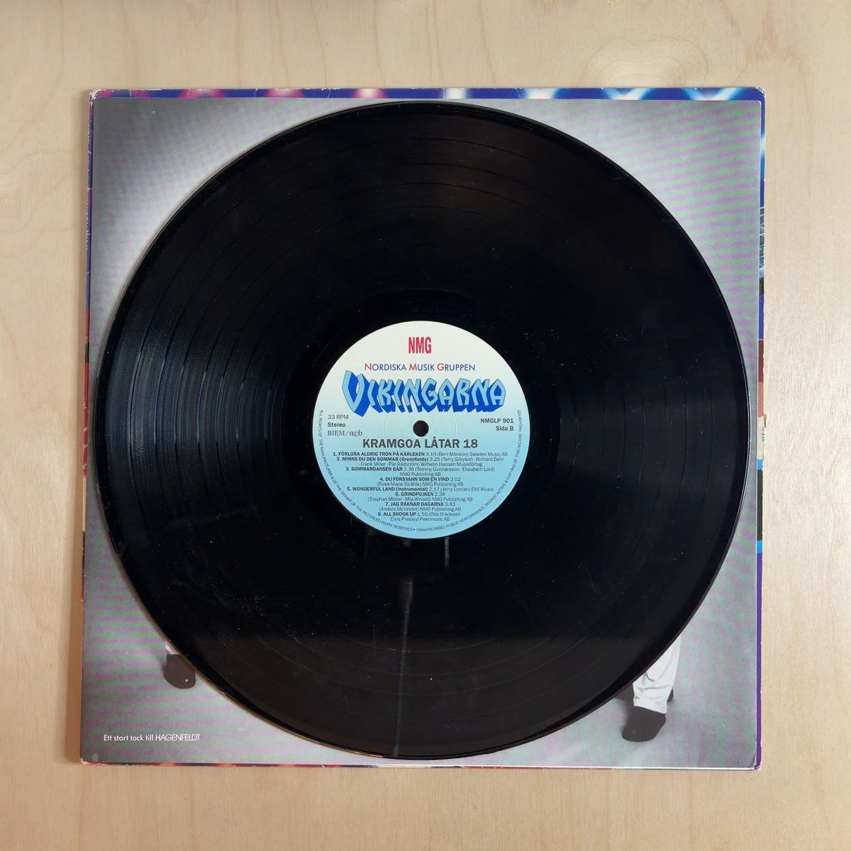 Vikingarna – Kramgoa Låtar 18 – record label