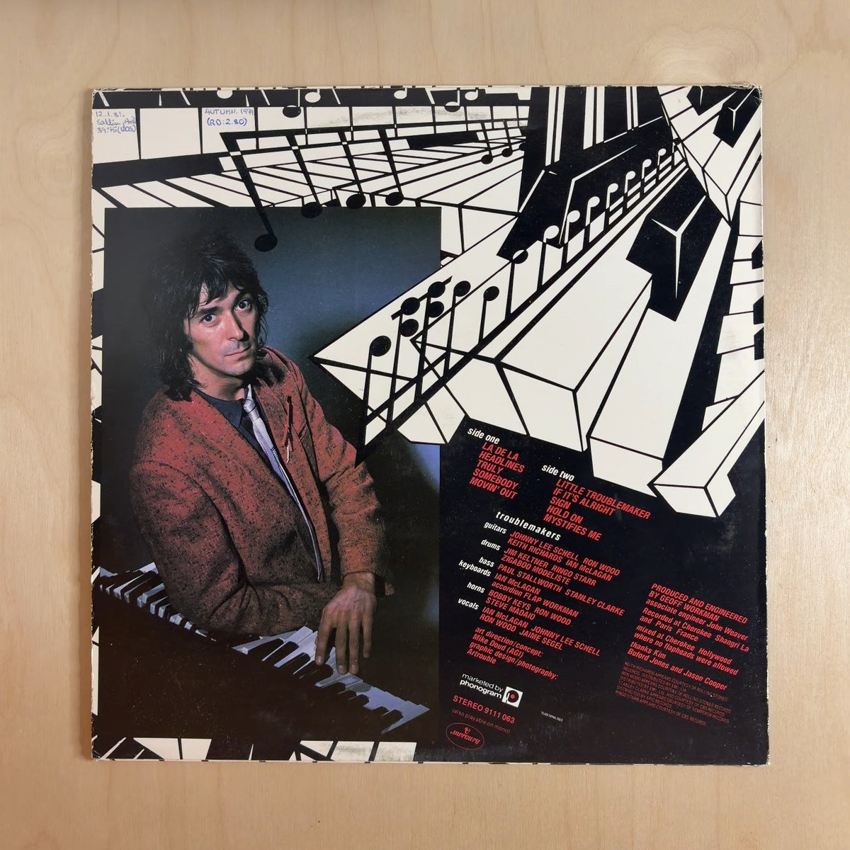 Ian McLagan – Troublemaker – back cover