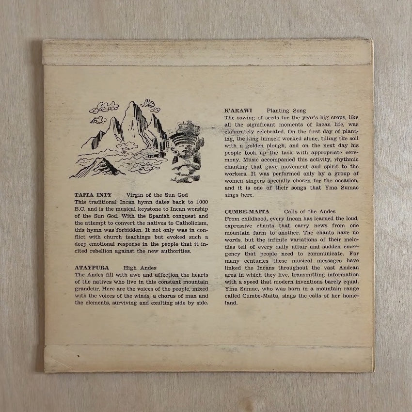 Yma Sumac – Voice Of The Xtabay (Part 1) – back cover