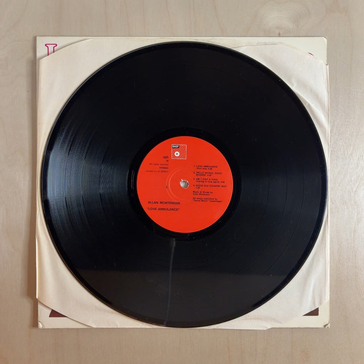 Allan Mortensen – Love Ambulance – record label