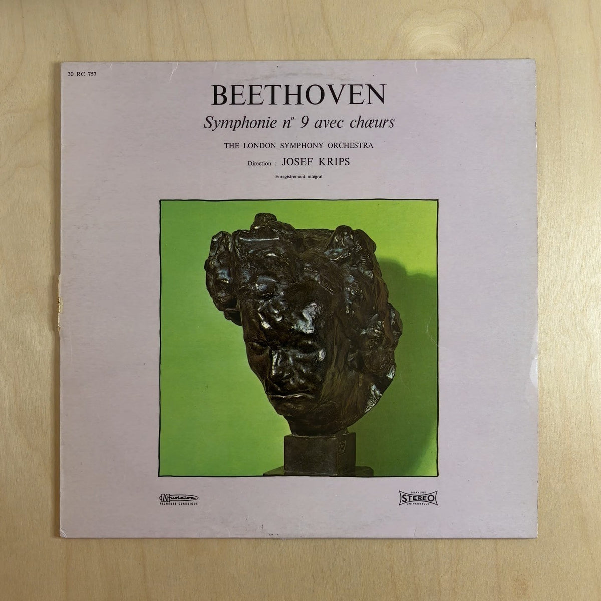 Ludwig van Beethoven, London Symphony Orchestra, Josef Krips – Symphonie N° 9 Avec Chœurs – front cover